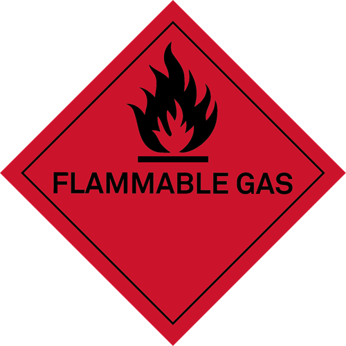 Picture of Hazard Label - Flammable Gas