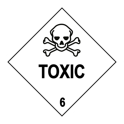 Picture of Hazard Label - Toxic 6