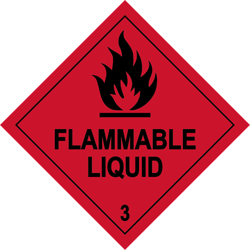 Picture of Hazard Label - Flammable Liquid 3