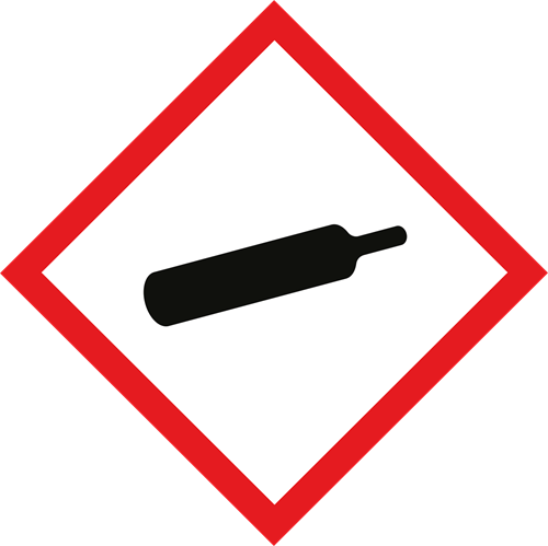 Picture of Warning Label - Compressed Gas