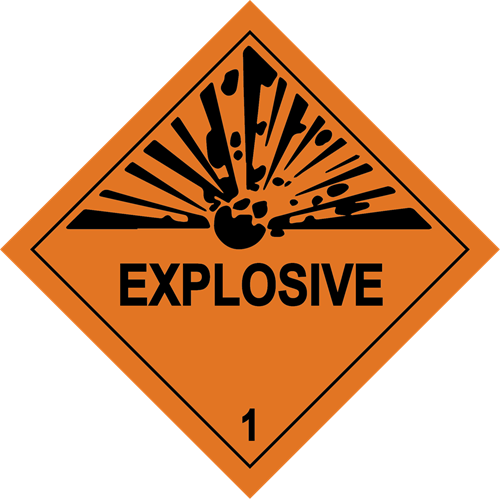 Picture of Hazard Label - Explosive