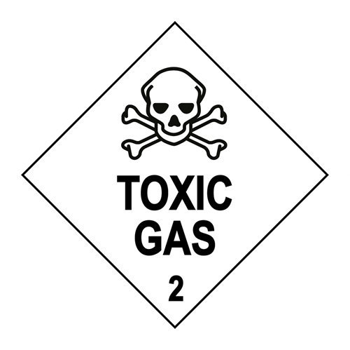 Picture of Hazard Label - Toxic Gas 2
