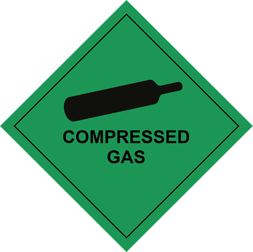 Picture of Hazard Label - Compressed Gas