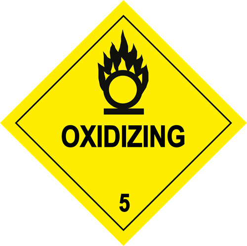 Picture of Hazard Label - Oxidizing 5