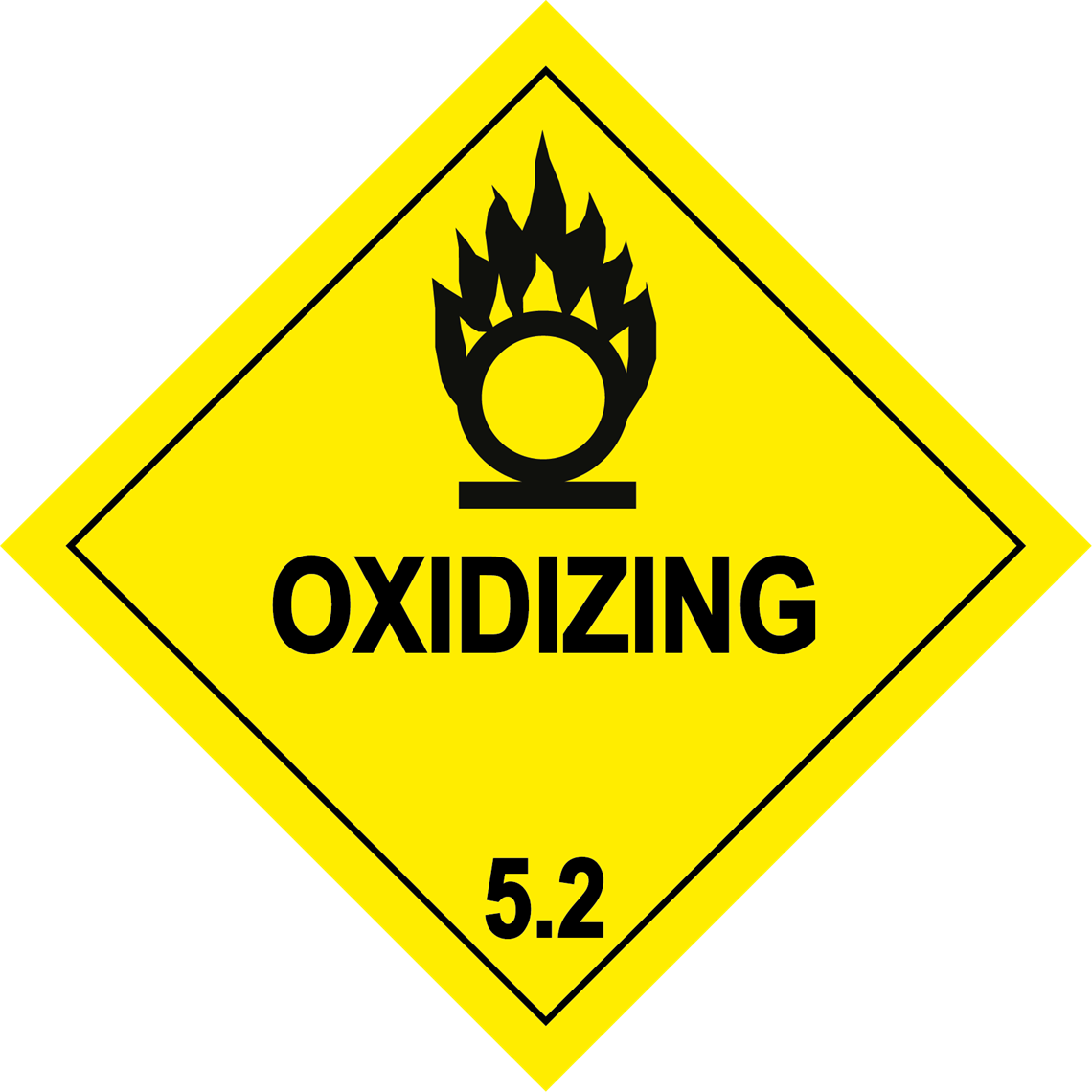 Picture of Hazard Label - Oxidizing 5.2