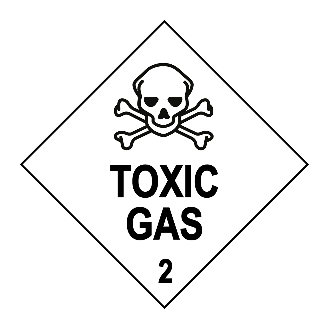 Picture of Hazard Label - Toxic Gas 2